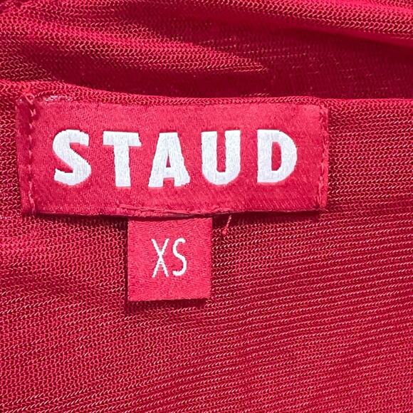 STAUD Mini Ilana Dress in Poinsettia - Picture 8 of 11